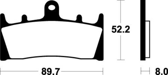 Brzdové destičky - Dual carbon Kawasaki ZRX 1100 1996 - 2000