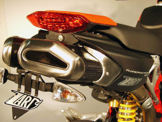 Racing Dual Slip-on Penta Alu Ducati Hypermotard 1100 / EVO 2007 - 2012 Ducati Hypermotard 1100 2007 - 2012