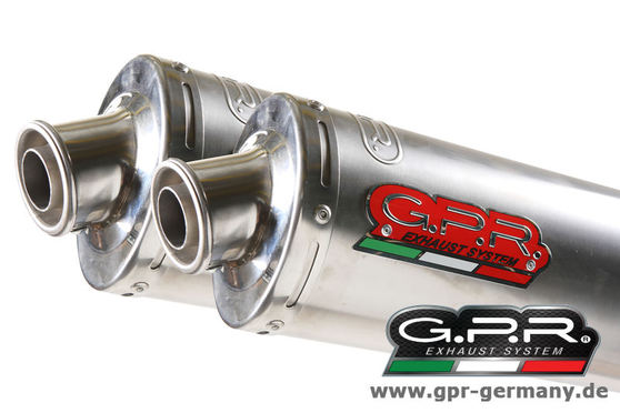 Dual Slip-on TITANIUM OVALE Aprilia RSV 1000 R / Factory 2006 - 2010 Aprilia RSV 1000 R 2006 - 2010