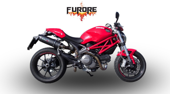 Dual Slip-on FURORE NERO Ducati Monster 696 2008 - 2014 Ducati Monster 696 2008 - 2014