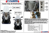 Náhradní plexisklo SUMMER - Yamaha Tricity 125  2014 - 2018