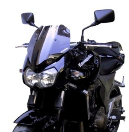 Čelní štít / plexisklo Naked - černé Kawasaki Z 750 2004 - 2005