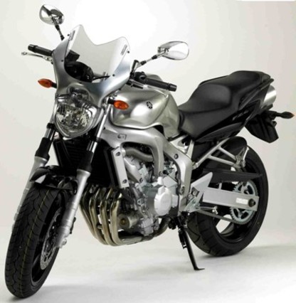 Čelní štít / plexisklo Naked - titanově chromové Yamaha FZ6 N 2004 - 2006