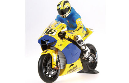 Model motocyklu a Valentina Rossiho