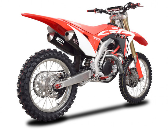 Dual dark style výfukový systém Honda CRF 450 2017 Honda CRF 450 R 2017