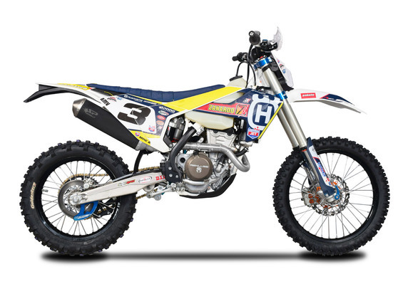 Závodní dark style výfukový systém ENDURO Husqvarna FE 350 2017 Husqvarna FE 350 2017