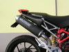 Dark style koncovka OVAL Ducati Hypermotard 1100 / EVO / S / SP 2007 - 2012 Ducati Hypermotard 1100 2007 - 2012