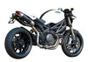 Dual carbon koncovky ROUND Ducati Monster 1100 EVO 2011 - 2013 Ducati Monster 1100 EVO 2011 - 2013