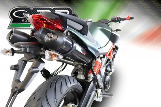 Dual Slip-on FURORE EVO4 CARBONIO OVAL Aprilia Shiver 900 2017 - 2018 Aprilia Shiver 900 2017 - 2018
