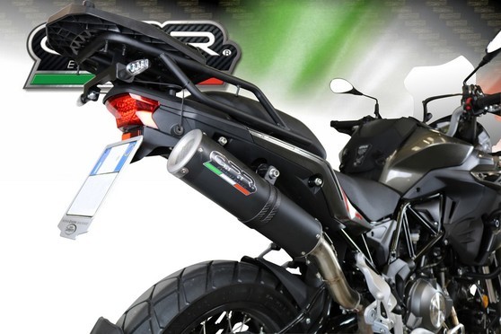 Slip-on M3 BLACK TITANIUM MOTO 3 REPLICA EVO4 Benelli TRK X 502 2017 - 2019 Benelli TRK 502 X 2017 - 2019