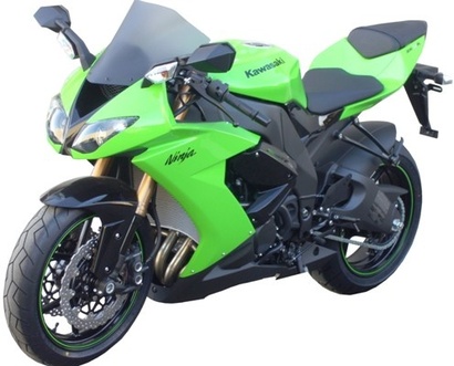 Double Bubble - dvojitě matná Kawasaki ZX-10R Ninja 2008 - 2010