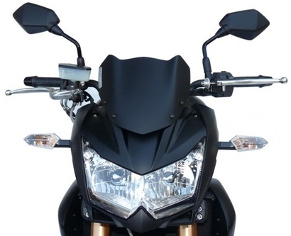 Čelní štít / plexisklo Naked - černé Kawasaki Z 750 2011 - 2012