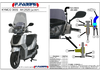 Kompletní čelní plexisklo TOP ALTO - Kymco People S 300 2008 - 2012