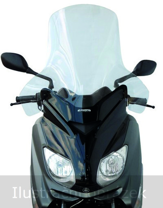 Náhradní čelní plexisklo ALL - Yamaha X-Max 125 / 250 2010 - 2013