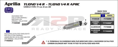 Race-tech - Hliník Aprilia Tuono V4 R  2011 - 2012