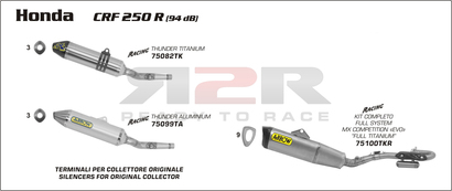 Thunder - Hliník Honda CRF 250 R 2011 - 2012