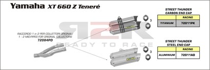 Street thunder - Hliník  Yamaha XT 660 Z Tenere 2008 - 2011