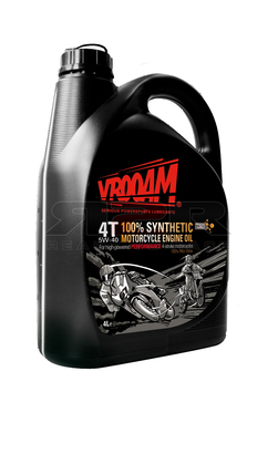 100% Syntetický motorový olej pro 4T motocykly  5W-40 4L
