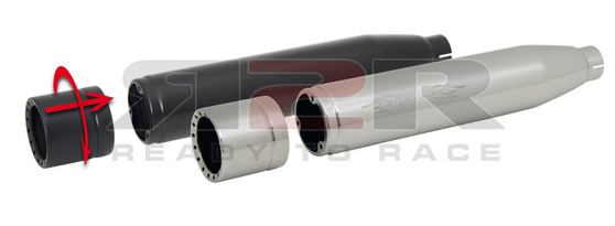 Tailpipe Ø 76mm (Karbon) Suzuki GSX-R 750 2006 - 2013