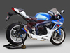 R11 Dual exit systém 4-2-1 (Titan blue) Suzuki GSX-R 600 2011 - 2013