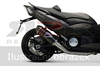 Výfukový systém (Nerez/Nerez 80dB) Yamaha T-MAX 530 2012 - 2013