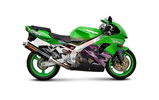 Slip-on Line  (Karbon)  Kawasaki ZX-9R Ninja 1998 - 2001