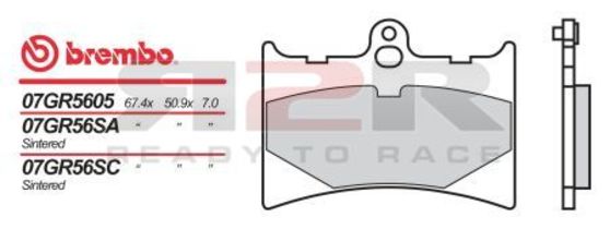 Brzdové destičky přední - Směs OE Aprilia RS 125 2006