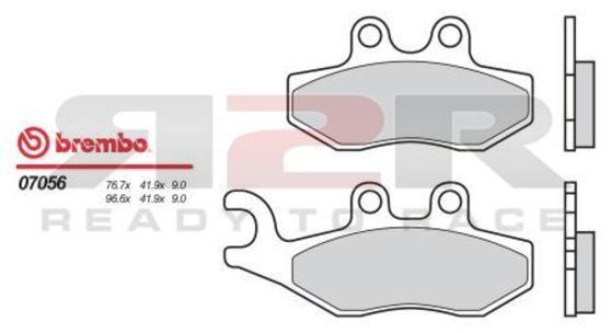 Brzdové destičky přední - Směs Sinter Metalic  Aprilia SRV 850 2011 - 2012