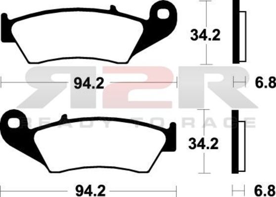 Brzdové destičky přední - Standardní směs Enduro/MX/ATV Aprilia RXV 450 2006 - 2012