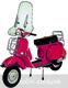 Náhradní čelní plexisklo TOP ALTO - Piaggio Vespa PX 1980 - 1989