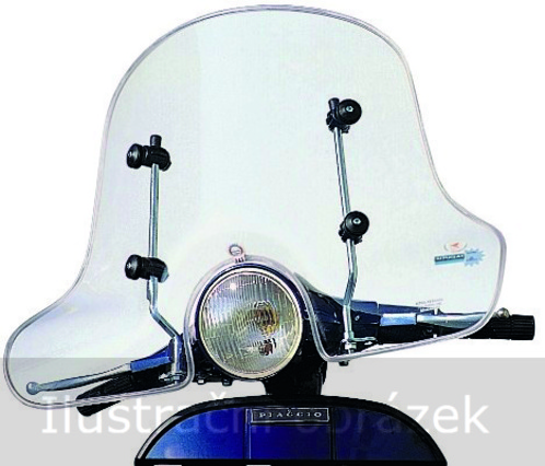 Náhradní čelní plexisklo TUV - Piaggio Vespa PX 1980 - 1989