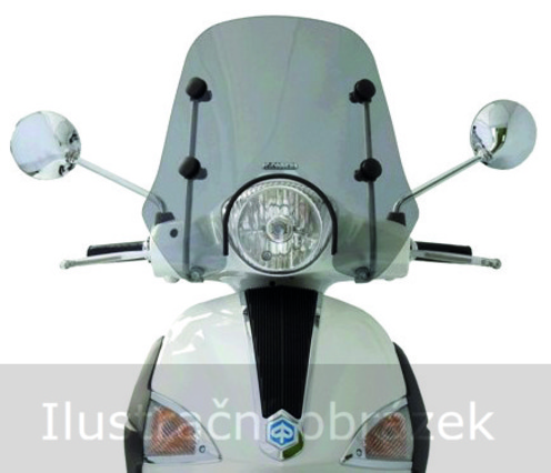 Náhradní čelní plexisklo SUMMER - Piaggio Liberty MOC / Elle / 2T / 4T 2005 - 2016